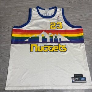 MARCUS CAMBY #23 Denver Nuggets Skyline Reebok Hardwood Classics Mesh Jersey XXL